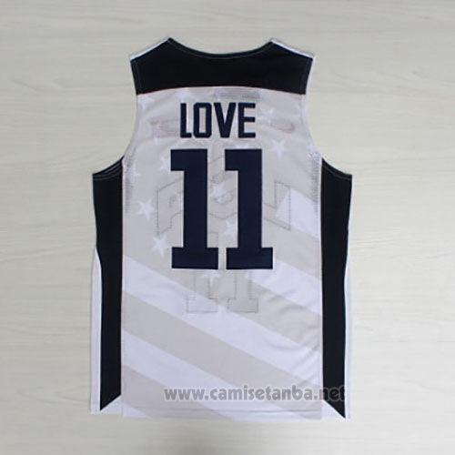 Camiseta USA 2012 Kevin Love #11 Blanco